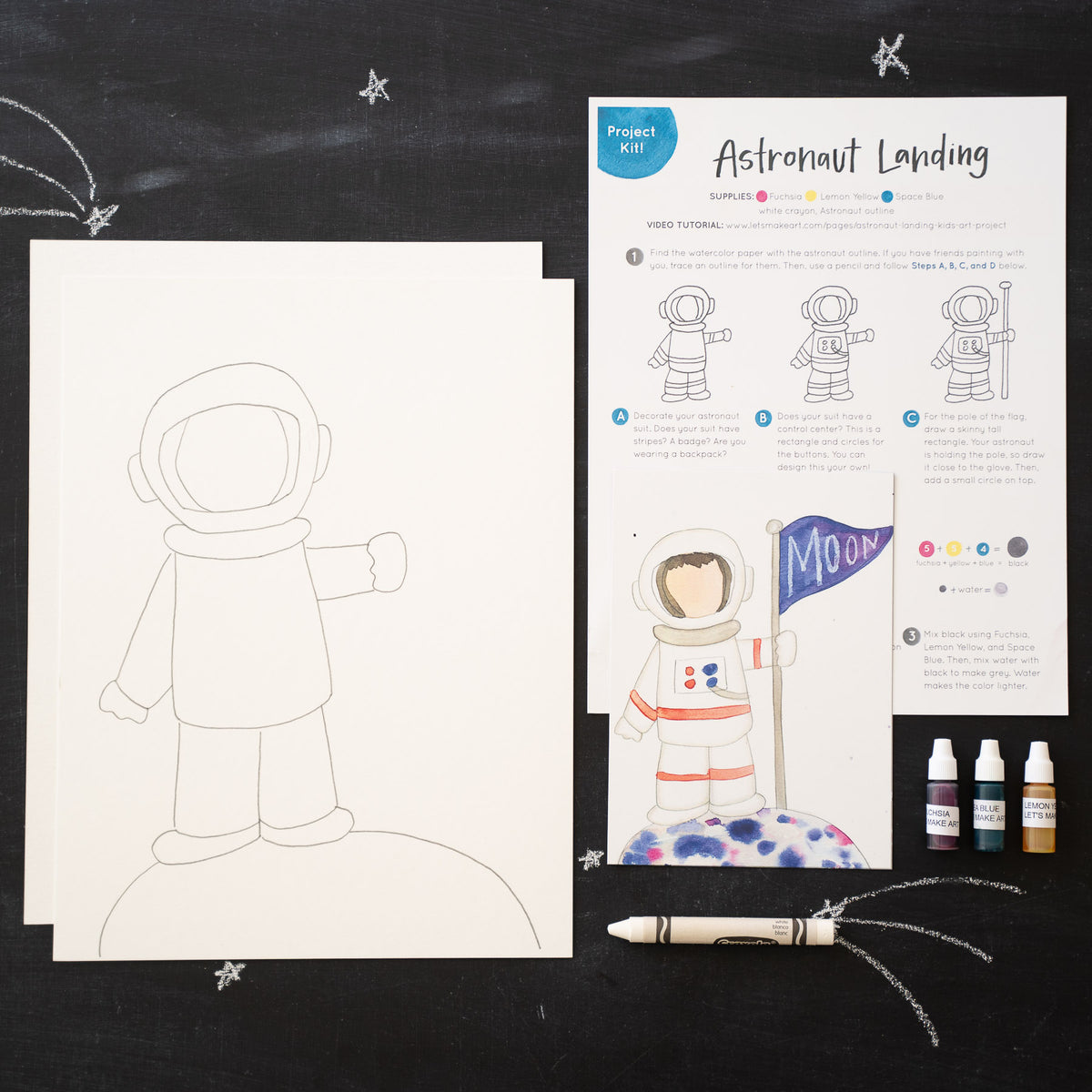 Astronaut Landing Kids Art Kit