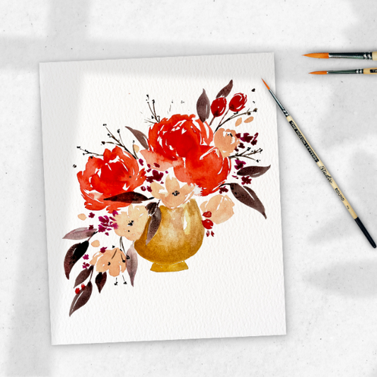 Let's Make Art Matter For Ahn - Watercolor Crash Course Mini Watercolor Painting