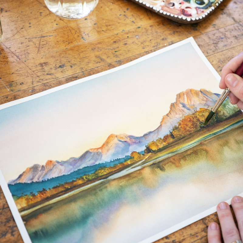 Watercolor Grand Tetons - Digital Kit