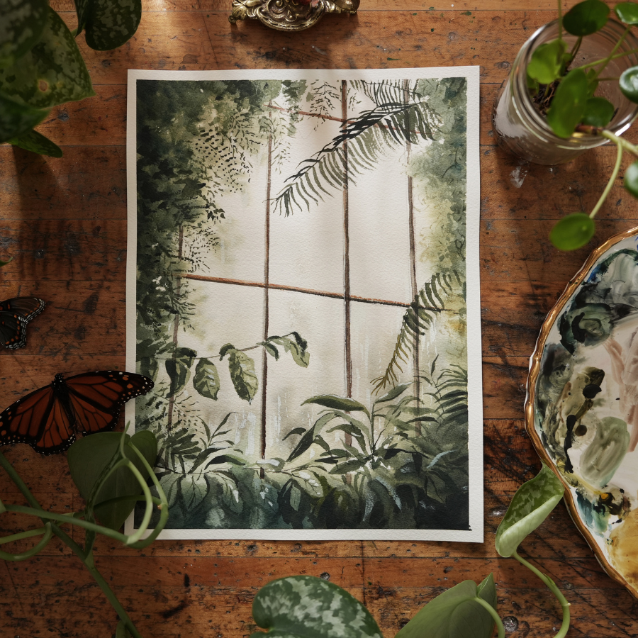 Watercolor The Conservatory - Digital Kit