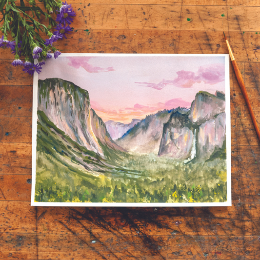Gouache Yosemite National Park - Digital Kit