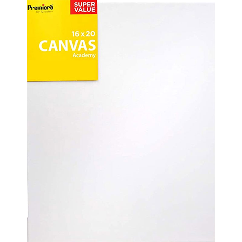  Academy Art Supply Stretched Canvases 20 x 30 inch - 100%  Cotton Artist Blank Canvas for Painting, Pre-gessoed, Primed, Acid-Free  Canvases, Perfect for Acrylic and Oil Painting, Pack of 6