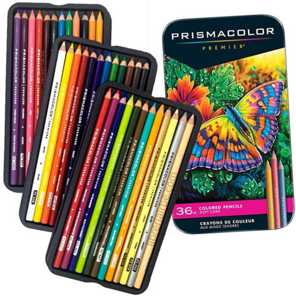 Prismacolor 92885T Premier Colored Pencils Soft Core 36 Piece