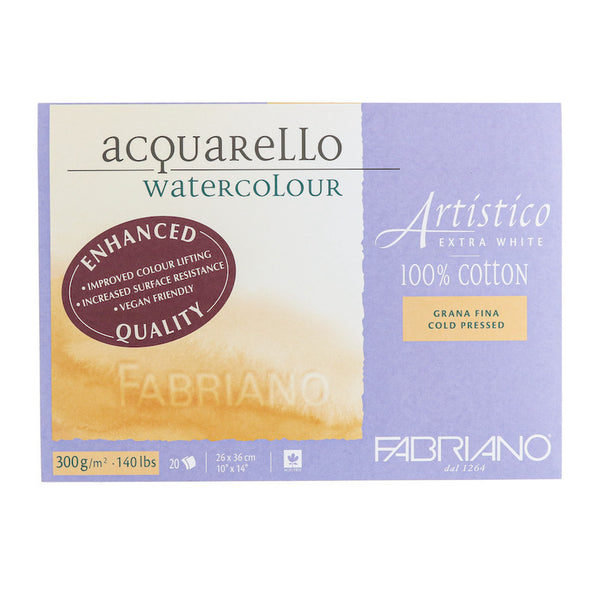 Fabriano Artistico Enhanced Watercolor Block - Extra White, Cold