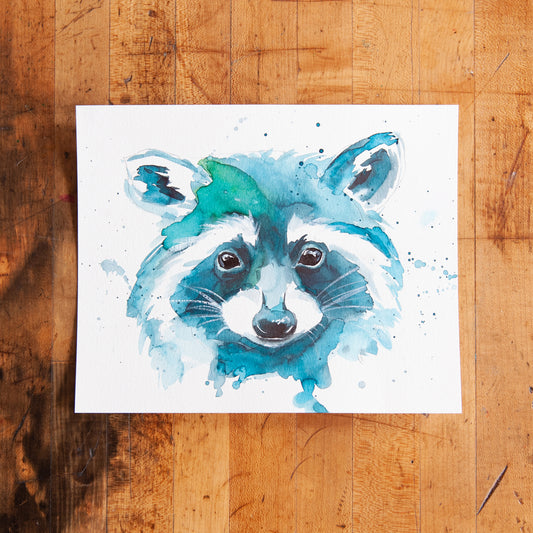 Watercolor Raccoon Project - Digital Kit